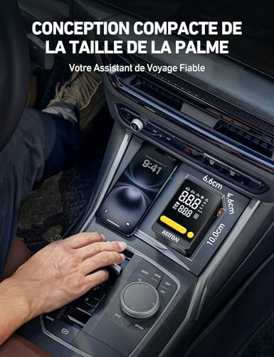 AstroAI Gonfleur Pneus Voiture sans Fil, Compresseur à Air Portatif 150PSI – vue 3