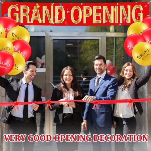 Image of Mixweer Grand Opening Ribbon Cutting Ceremony Kit, Red Gold