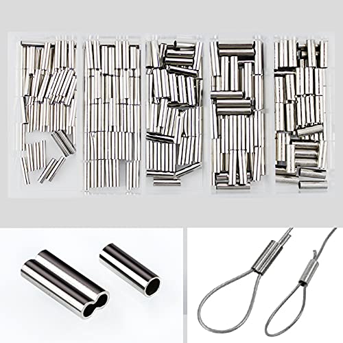 Lot De 500 Manchons De Sertissage En Cuivre – Simples Et Doubles, Pour Ligne De Pêche, Boîte De Rangement