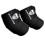 Gymreapers Weightlifting Elbow Wraps (1 Pair) - Flexible 40'' Elbow Compression Strap & Joint Support Brace - for Bench Press, Powerlifting, and Pressing