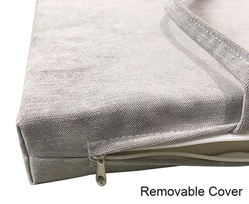 Coussin de banc 3 places velours pour soulager les assises dures - 6