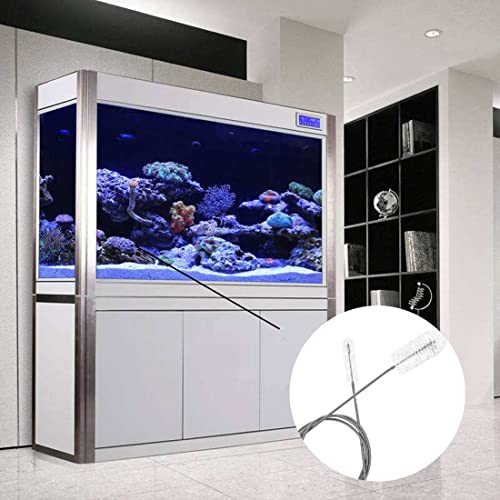 Androxeda Pennelli Filtro Acquario Acquario Spazzola per Pulizia 155cm Flessibile Doppia estremità Pennello di Pulizia Acquario Scovolino Tubi Spazzola Lunga Acciaio per Acquario o Cucina di Casa - Image 7