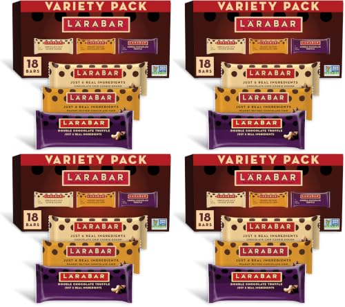 Image of Larabar Chocolate Variety Pack, Fruit and Nut Bars, Gluten Free and Vegan, 28.8 oz, 18 Ct (Pack of 4)