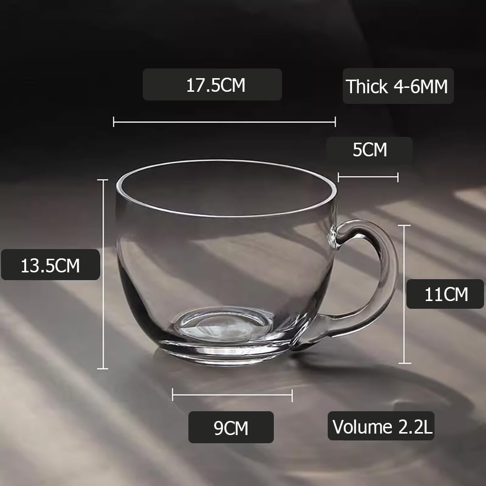 Acquario A Forma di Ciotola da 0,58 Galloni, Vaso per Piante Idroponiche in Vetro Trasparente, Piccolo Acquario con Accessori Decorativi, Ciotola per Pesci Rotonda Multiuso,D