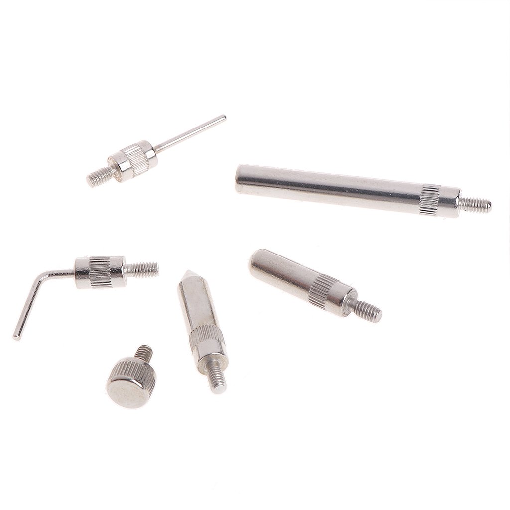 kobeIeen 22 Pieces Pointed Tip Gauge Tip Steel Test Pointed Tip with Storage for Case