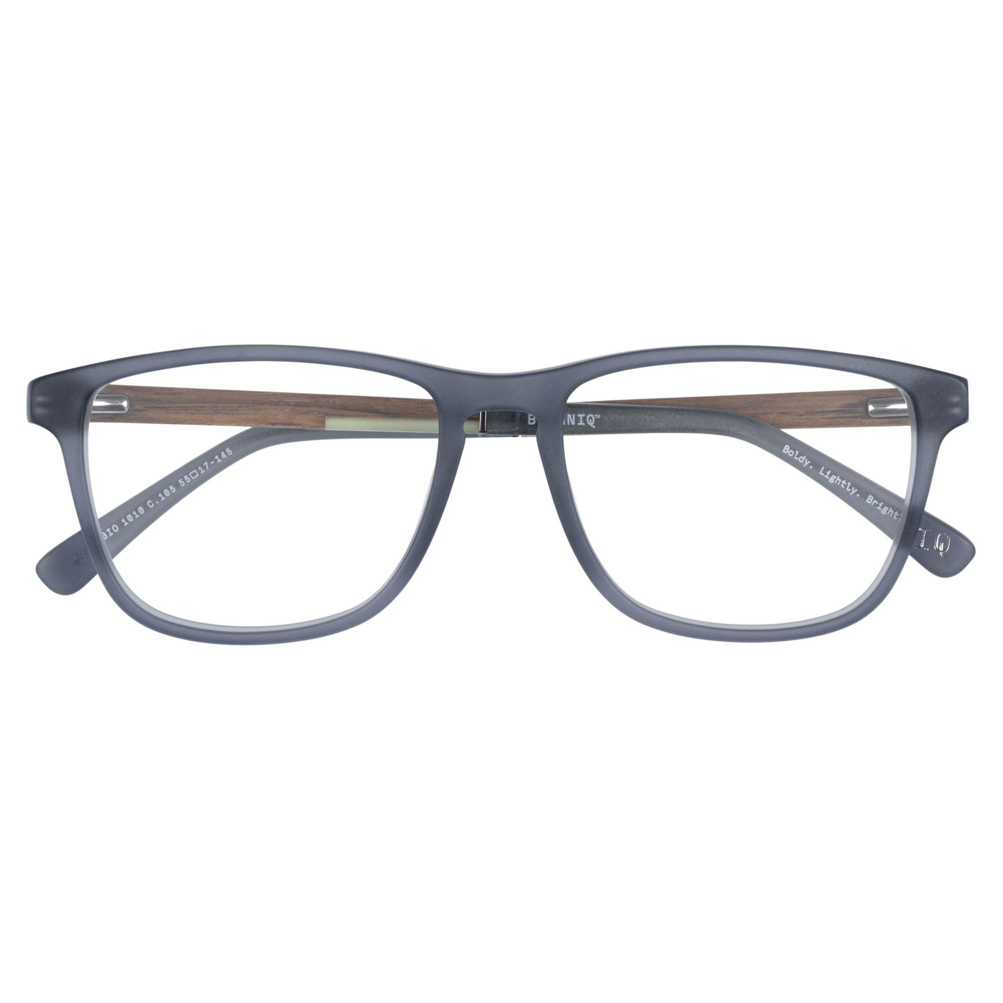 Botaniq Brille mit Sehstärke für Herren optional mit Sonnenbrillentönung oder Blaulichtfilter, Rechteckig, gefertigt aus Acetat (inklusive Brillenetui)