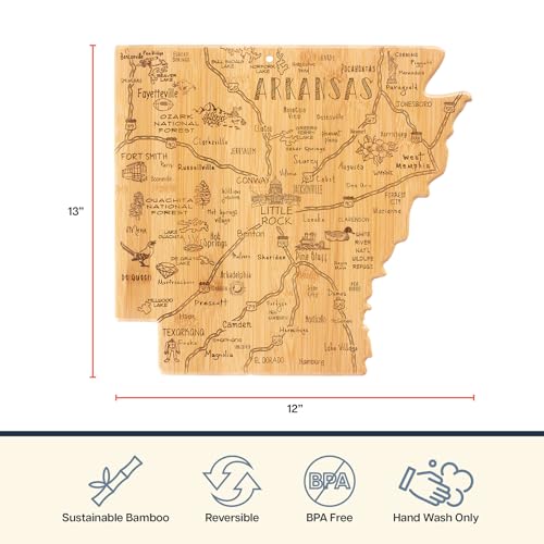 Tabla de Cortar de Bambú con Forma de Arkansas miniatura 4