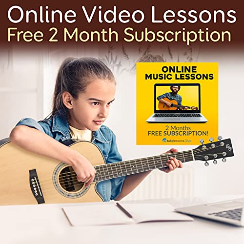 Pyle Cutaway Acoustic Electric Guitar Kit, 3/4 Scale Spruce Wood Steel String Instrument W/ Gig Bag, 36" #TOP5