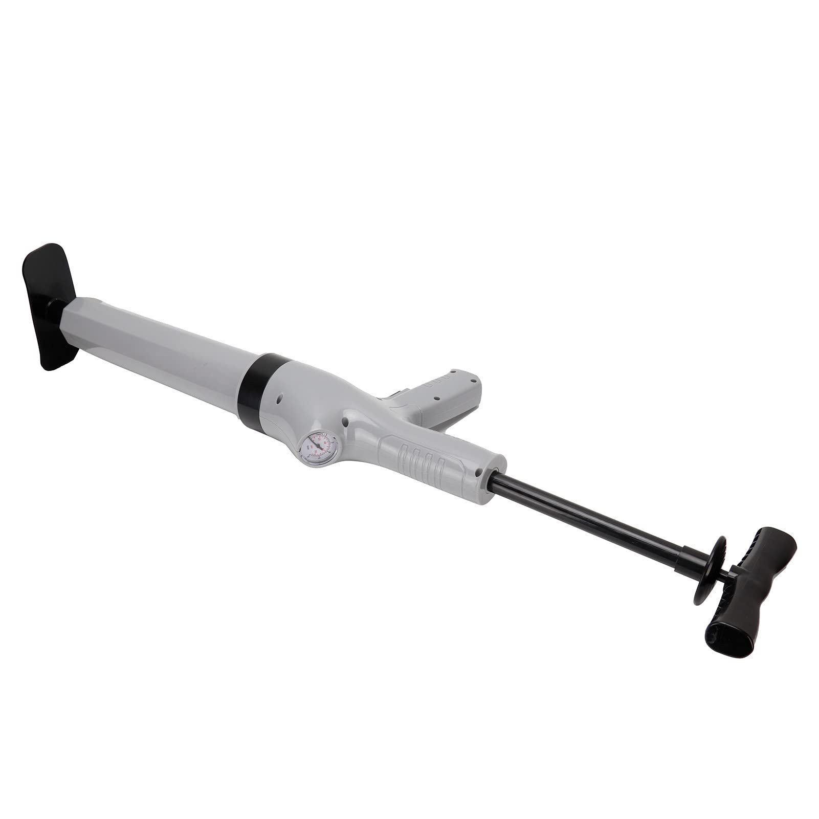 lyrlody Desatascador de Bomba, Desatascador de Aire Comprimido con Indicador de Presión de Aire, Desatascador de Fregadero para Inodoro, Fregadero, Suelo, Lavabo, Baño, 66x22,5 Cm(Gris)