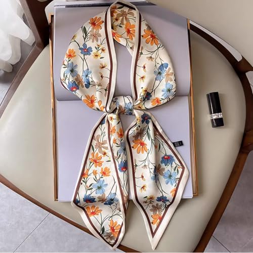 4 PCS Head Scarf Hair Neck Scarves For Women,Silky Satin Headscarf Wrap ,Purse Bag Scarfs For Handbags,Fashion Headwrap for Women Lightweight,Breathable Hair Bandanas Scarf For Handbag Accessories2