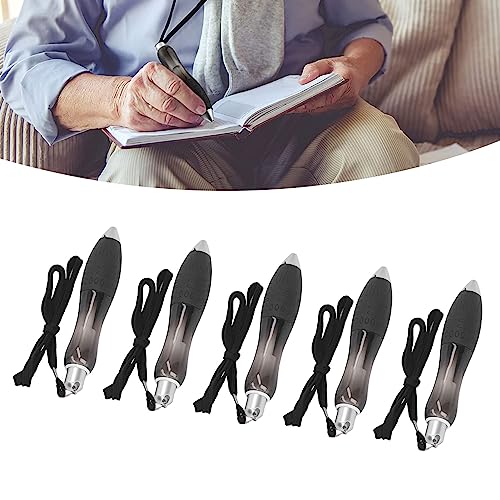 5PCS Weighted Wide Grip Pens Retractable Ergonomic Pens for Arthritis Parkinson's Support Low Grip Strength Users Comfortable Writing Experience - Image 4