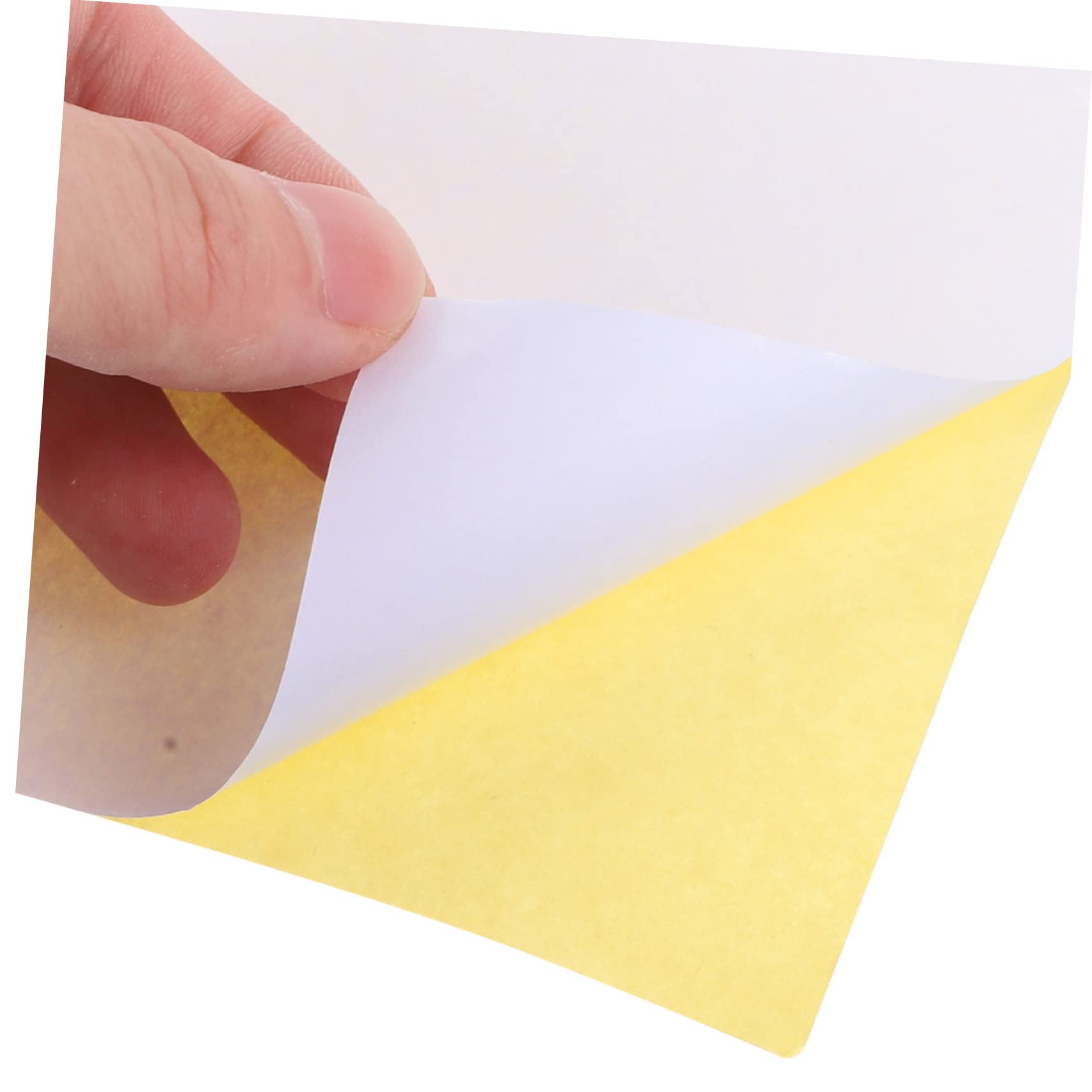 Papel Adhesivo Imprimible Blanco 100 Hojas A4 para Etiquetas