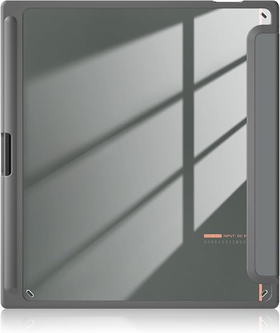 Hybrid Case Compatible with Boox Note Air3 C/Air 3 B/W 10.3 inch ePaper Cover with Auto Sleep/Wake Function,Gray