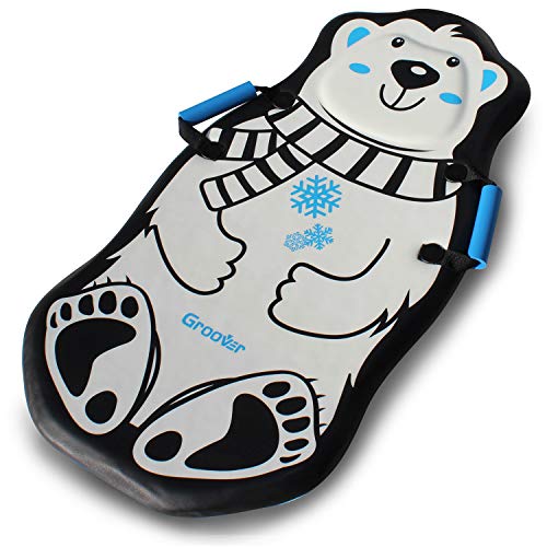 Flexible Flyer Polar Bear Kids Foam Sled Toddler Snow Slider