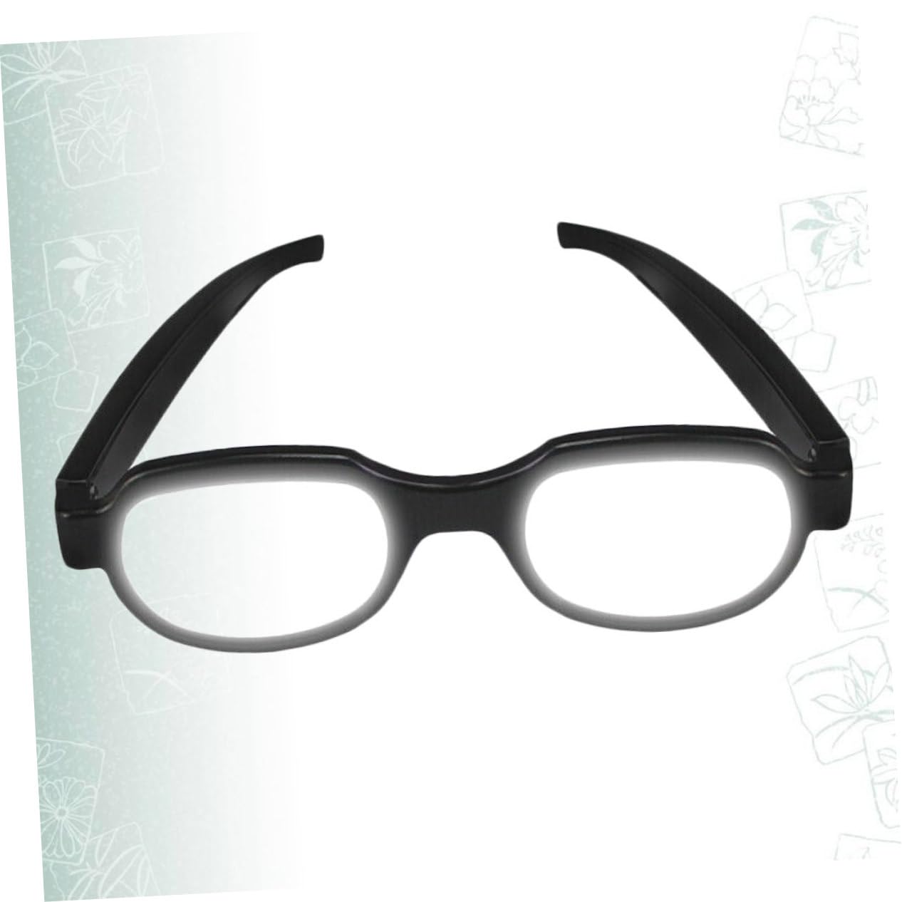 FOMIYES Gafas LED Luminosas Carga Usb, Plástico Negro, para Carnaval