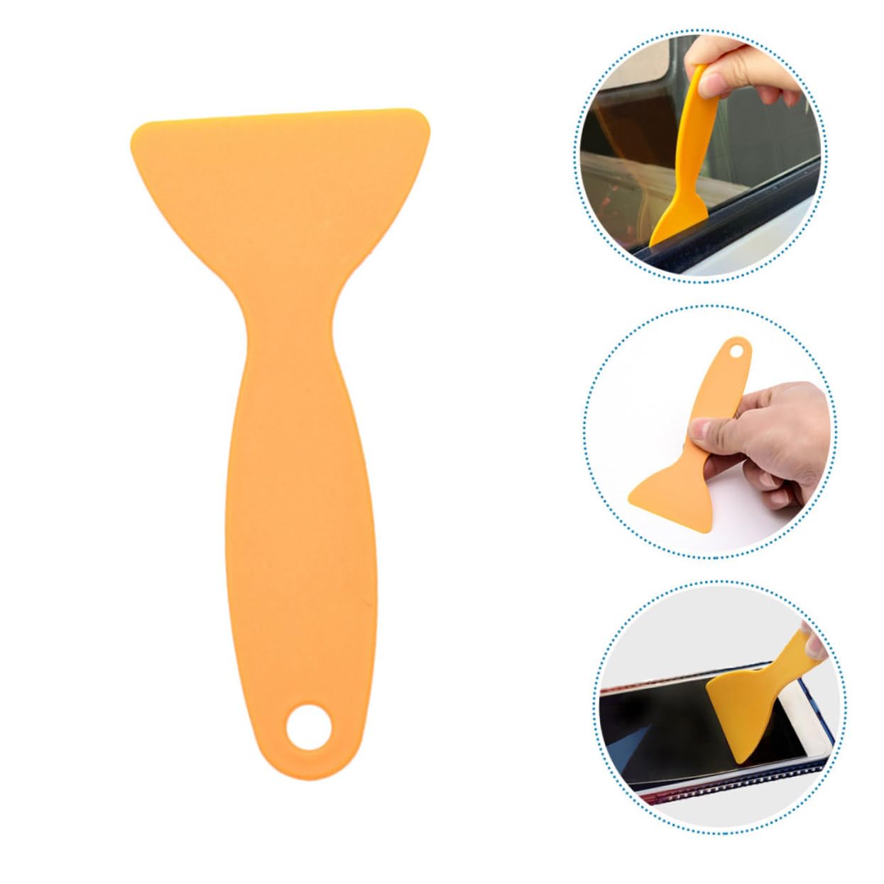 STOBAZA 20pcs Film Vinyl Scraper Auto Squeegee Tool Triangle Shaped Made of Sturdy Plastic for Adhesive Removal and Wrapping