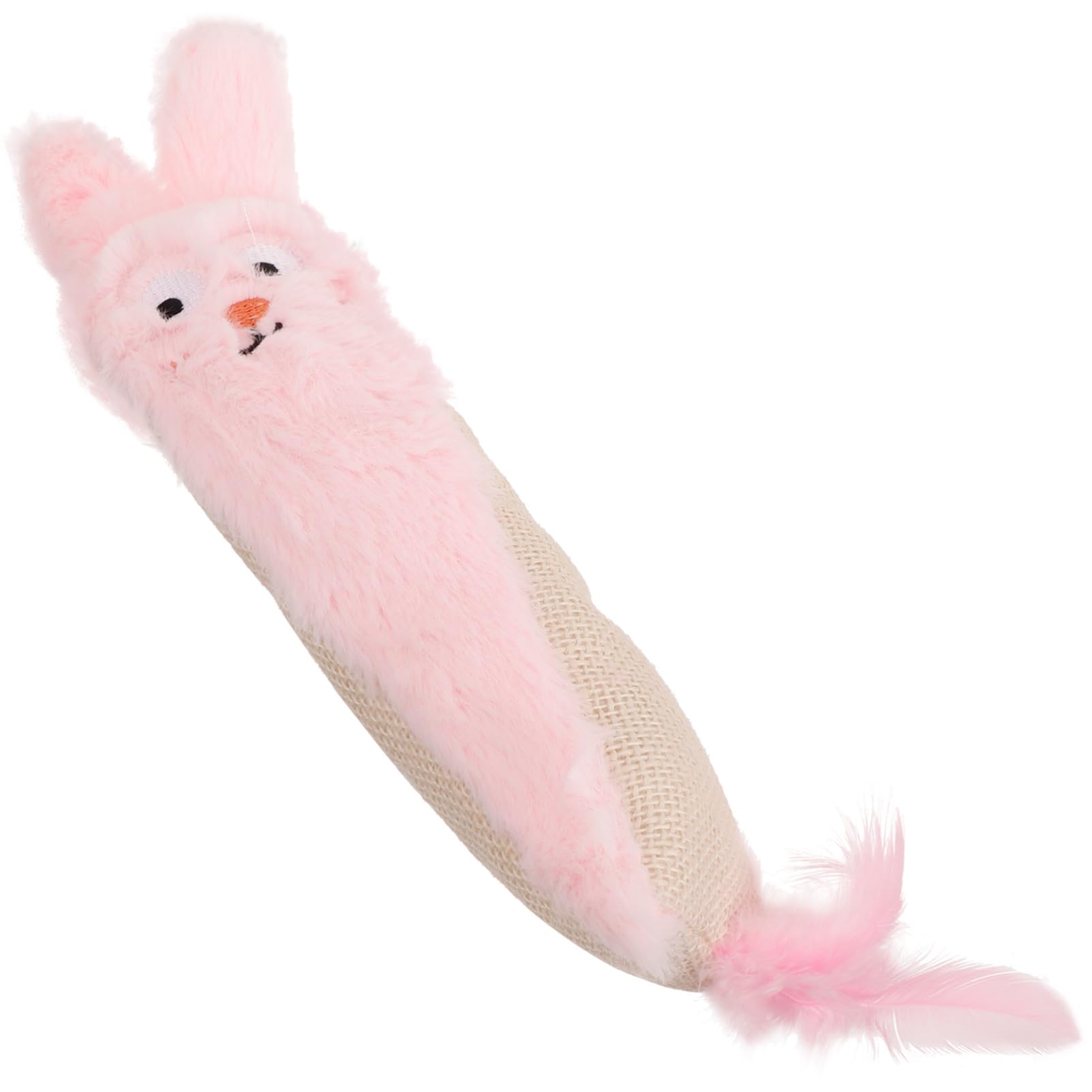 FOMIYES Jouet Herbe à Chat pour Chat avec Papier Froissé Jouet Interactif Peluche à Mordre pour Chatons