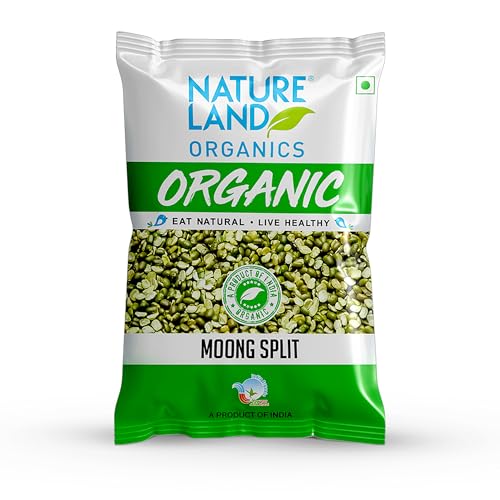 Image of Natureland Organics Moong Chilka / Split 500 Gm - Organic Healthy Pulses
