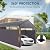 Heavy Duty Carport Kit, All-Weather Galvanized Steel Car Canopy, Oversized Canopy Garage with Sidewalls, Metal Carport for Truck, RV, Boat 21x11 Ft