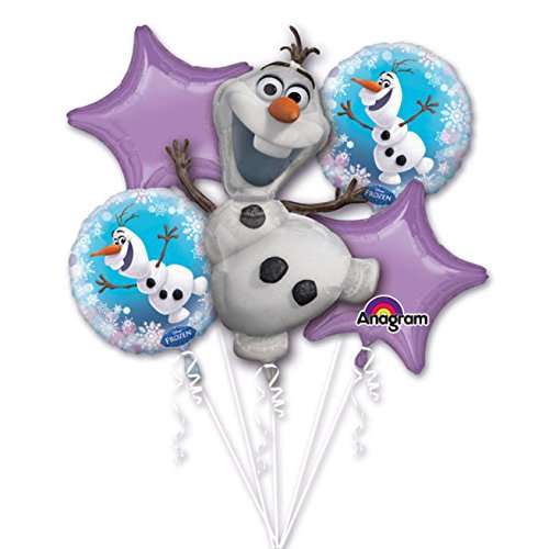 Anagram International 3126901.0 Frozen Olaf Bouquet Balloon (1 Pack), Multicolor