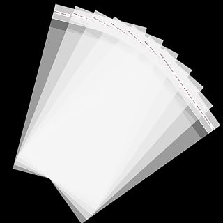 240pcs 4x6 inch Self Sealing Cellophane Bags, Small Treat Bags, Clear Resealable Cello Bags, Cellophane Bags for Cookie Packaging