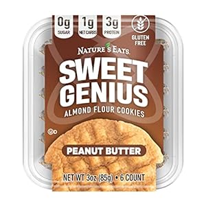 Almond Flour Cookies Peanut Butter, 6 Count (Pack of 1)