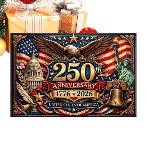 Zqkimzi �A�����J�̈��������S�S����f�U�C�� �W�O�\�[�p�Y�� 1000�s�[�X | 1776-2026 �A�����J�̋L�O���ׂ��A�j�o�[�T���[���j���p�Y��,���j�I�A�j�o�[�T���[ �W�O�\�[ | ������̃��r���O��Q���A�I�t�B�X�Ȃǂ̂������̃C���e���A�Ƃ���