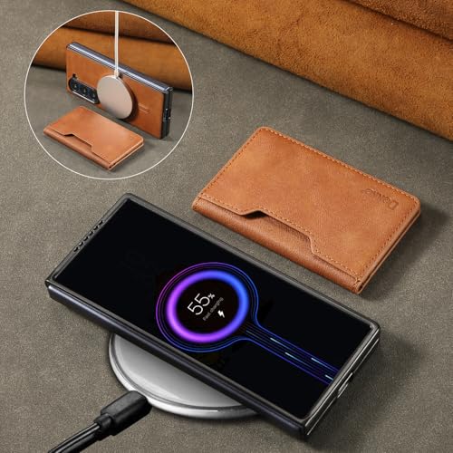 Coque Samsung Galaxy Z Fold 7 en cuir premium rouge à rabat - 2