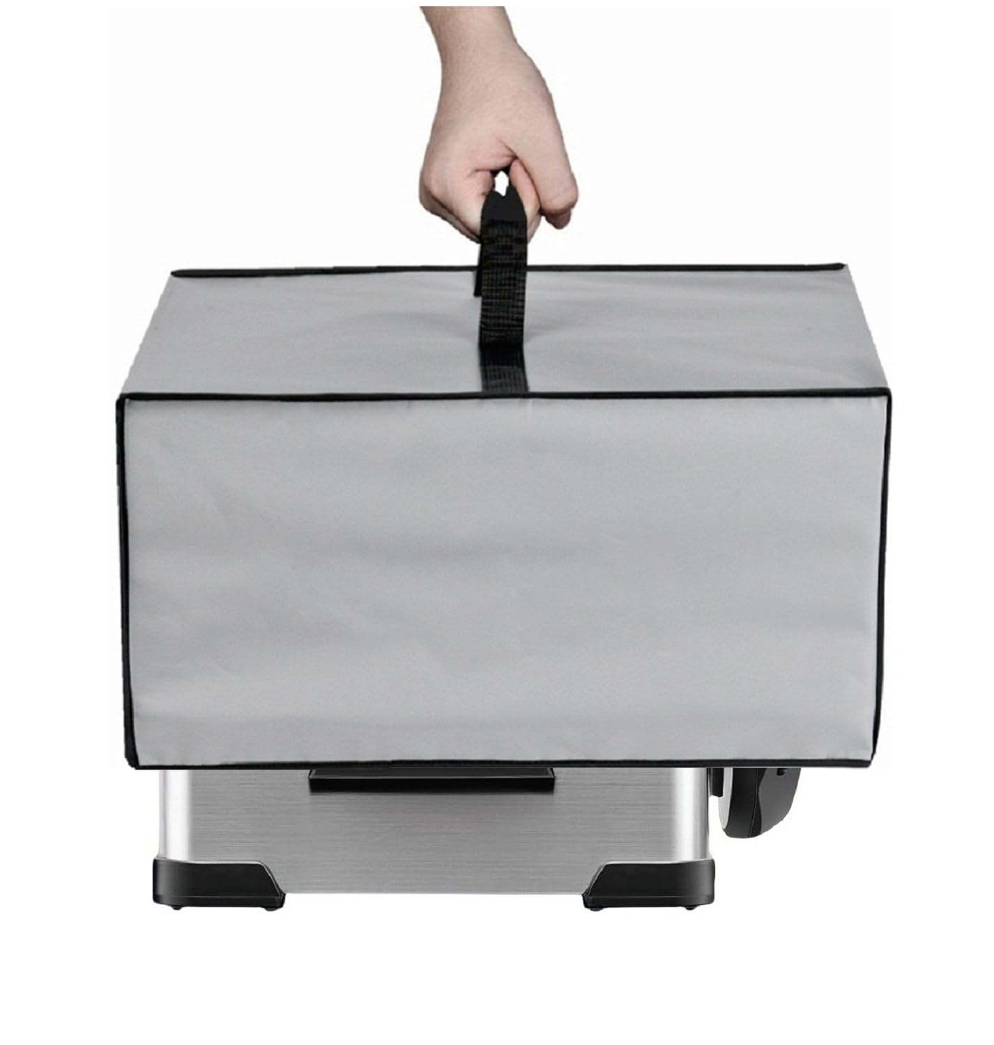 4.5L Deep Fryer Cover,Water Resistant,Compatible With Chefman 4.5 Liter Deep Fryer/Hamilton Beach 35034 4.5 Liter Electric Deep Fryer/Elite Gourmet EDF-401T 4.5 Qt Electric Deep Fryer (Silver Grey)