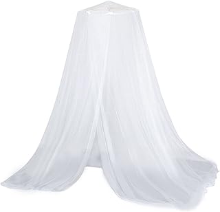 Dossel de Cama Líquida - Cortinas de malha branca para cama de dossel | Decoração de cama com dossel para cama com domo elegante para crianças e camas para adultos Prachy