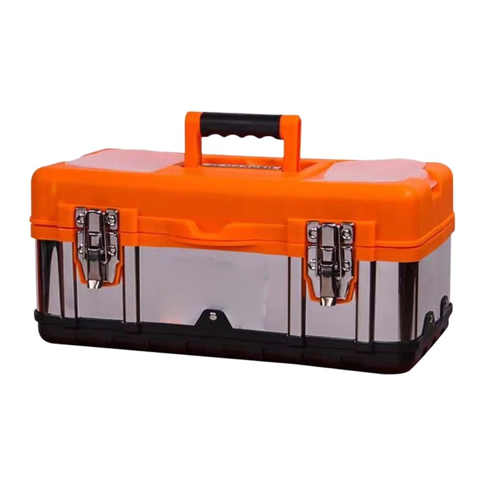 Boîte à outils portable en acier inoxydable et ABS finition renforcée