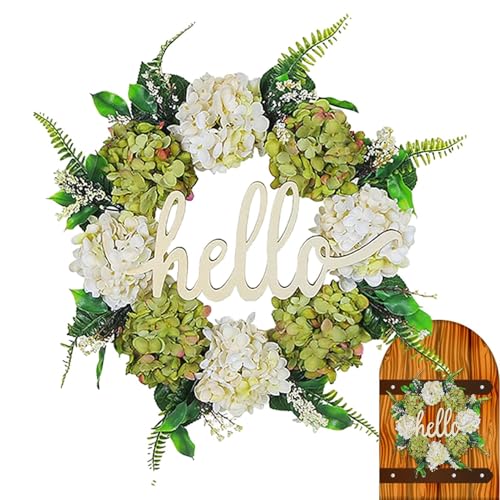 Guirnalda otoñal de hortensias guirnalda