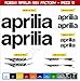 Adhésifs Stickers pegatina Aprilia RSV Factory Moto Motorcycle cod. 0552 (Nero cod. 070)