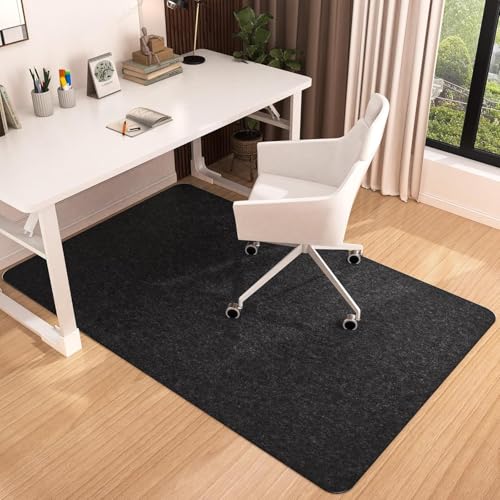 Image of Office Chair Mat for Hardwood Floor, 120 inchx90 inch Computer Chair Mat, Desk Chair Mat, Large Anti-Slip Floor Protector for Home Office Black