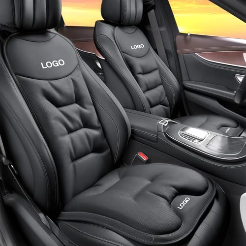 Individuelles Sitzkissen Auto mit Logo Universal Sitzkissen Auto Vordersitze mit Rutschfester Unterseite Atmungsaktiv Und Weich Autositzkissen