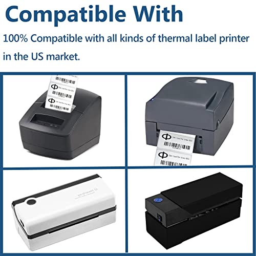 Ü Heartray 2" X 1" Direct Thermal Labels For Upc Barcodes, Address, Perforated & Compatible With All Kinds Of Thermal Label Printer And Desktop Printers (1 Roll, 1200/Roll) #TOP2