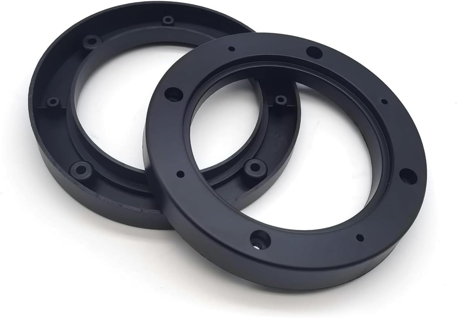 - 2 PCS Car Door Speaker Mounting Spacers, 4 Inchs ABS Plastic Speaker Adapter Rings, Car Audio Shockproof Mounting Ring Spacer Adapter, Universal Audio Tool Accessories for Most Cars (4")