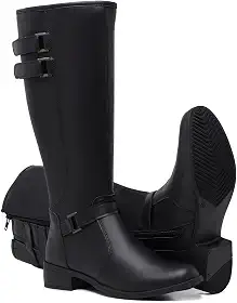 Bota Montaria Feminina Cano Longo Zíper Conforto