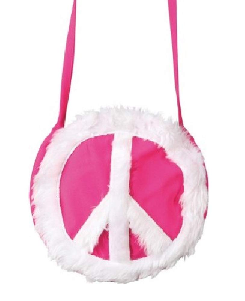 Borsa Hippie A Tracolla Con Pace E Frange – Anni '70, Effetto Jeans Per Carnevale E Festival