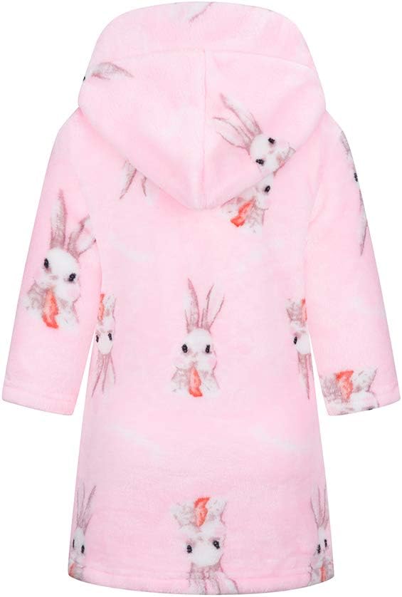 DELEY 子供用バスローブ ボーイズ ガールズ フード付きローブ 幼児用 ソフトパジャマ 寝間着 US サイズ: 1-2T カラー