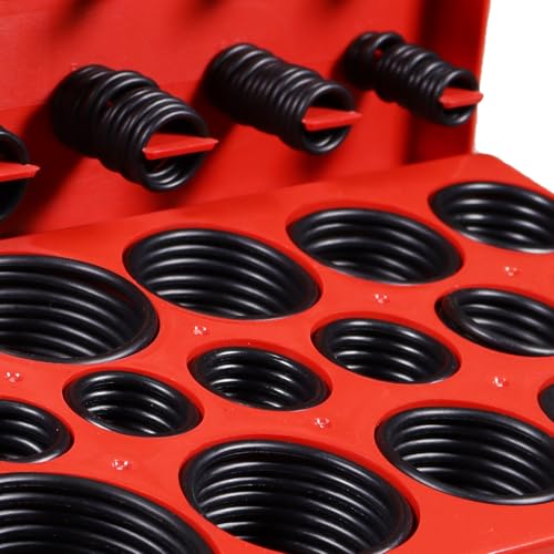 Image of XBVV 419 PCS Universal Metric O-Ring Kit,32 Sizes Buna-N 70A Rubber O Ring Assortment Set for Various Car Auto Faucet Plumbing Pressure Washer Air or Gas Sealing Repair Resist Oil and Heat