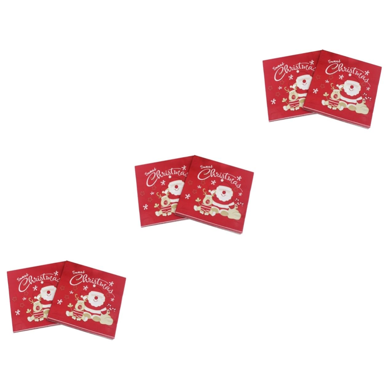 120 serviettes thématiques Père Noël pour simplifier vos fêtes