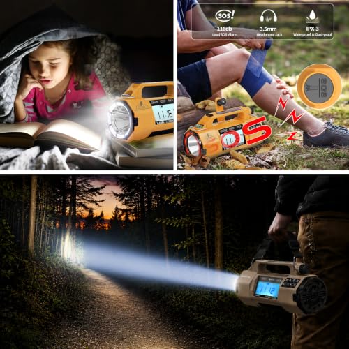 Image of NOAA Weather Radio Emergency Radio with Hand Crank & Solar Charging