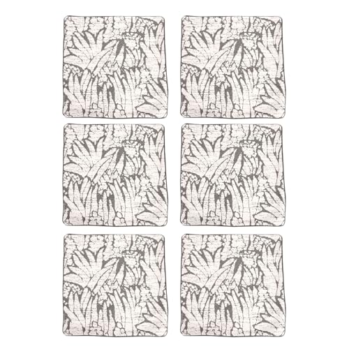 Lot de 6 housses de coussin douces gris clair 50,8x50,8cm style ferme pour lit