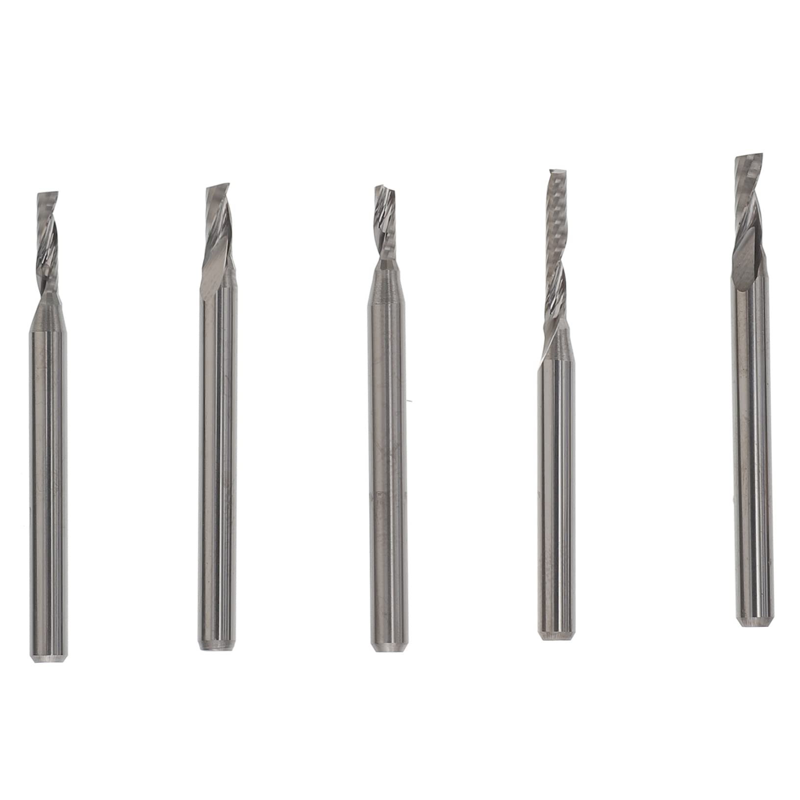 Cabilock 2 Sätze Wolfram Stahl Fräser Holzbearbeitung Mahlen Werkzeug Cnc-fräser Fräser Gravieren Gravierfräser Cnc Cutter Bits Stahlfräser Schaftfräser Gravurfräser Silber