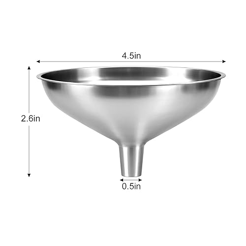 Miniatura 3 de Embudo de cocina, embudos de acero inoxidable para uso en la cocina, botellas de llenado, embudo de una pieza es sin costuras y se puede utilizar