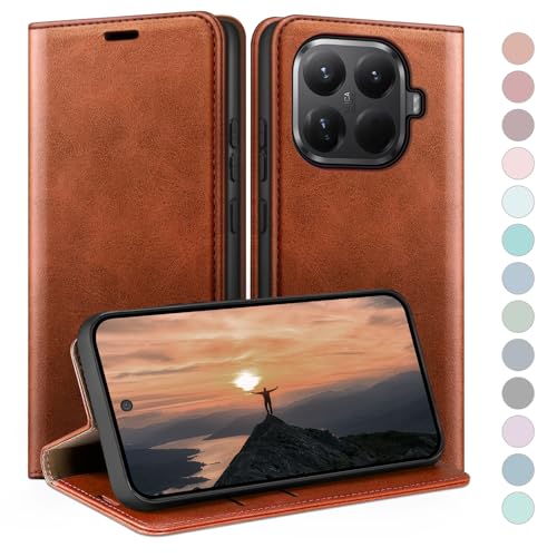 Coque Xiaomi 15T Pro portefeuille en cuir anti RFID avec fentes cartes