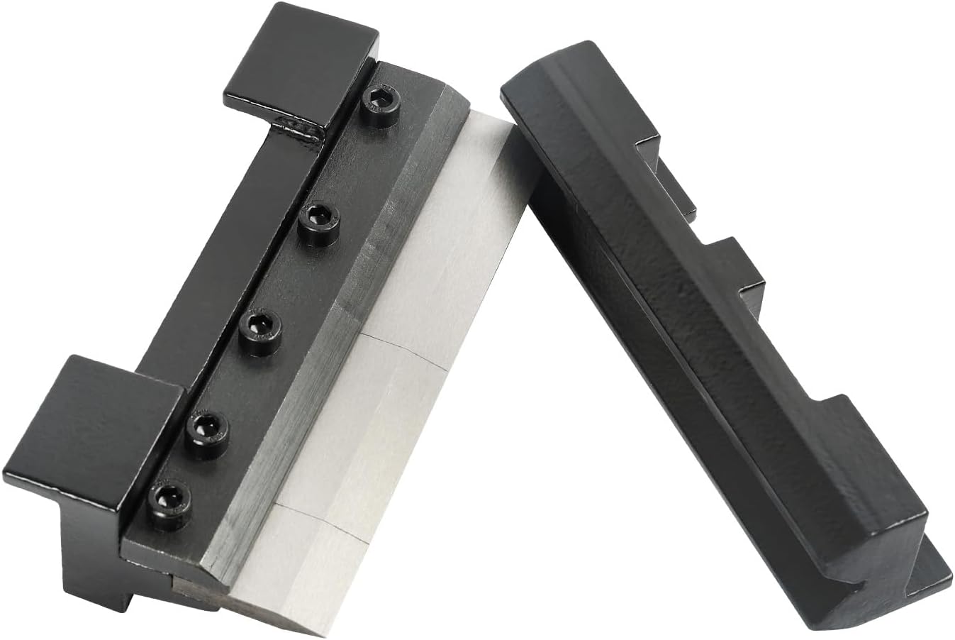 KAKA INDUSTRIAL 6 Inch(150mm) Vise Mount Metal Brake Bender, Magnetic Vise14 Ga.(2mm) Mild Steel 1/8" Aluminum,3 Removable Fingers (3", 2", 1") for DIY Metalworking & Small Box Fabrication BDS-6