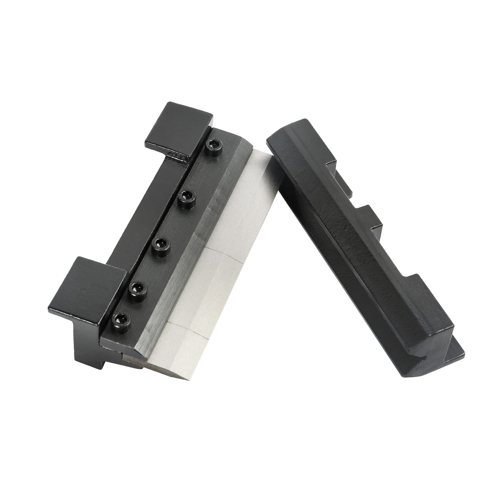 KAKA INDUSTRIAL 6 Inch(150mm) Vise Mount Metal Brake Bender, Magnetic Vise14 Ga.(2mm) Mild Steel 1/8" Aluminum,3 Removable Fingers (3", 2", 1") for DIY Metalworking & Small Box Fabrication BDS-6