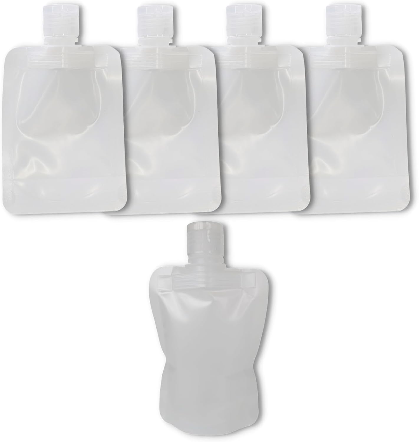 Q-FLA, and3 531349 Travel Bottle, Disposable Standing Pouch, 3.4 fl oz (100 ml), Set of 10, Divided Travel, Business Trips, Shampoo, Lightweight, Travel Goods, Cosmetics Refill, Mini Size, Small